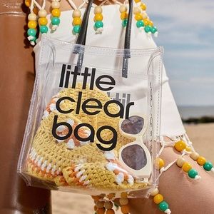 Bloomingdale's little clear bag. Never been used